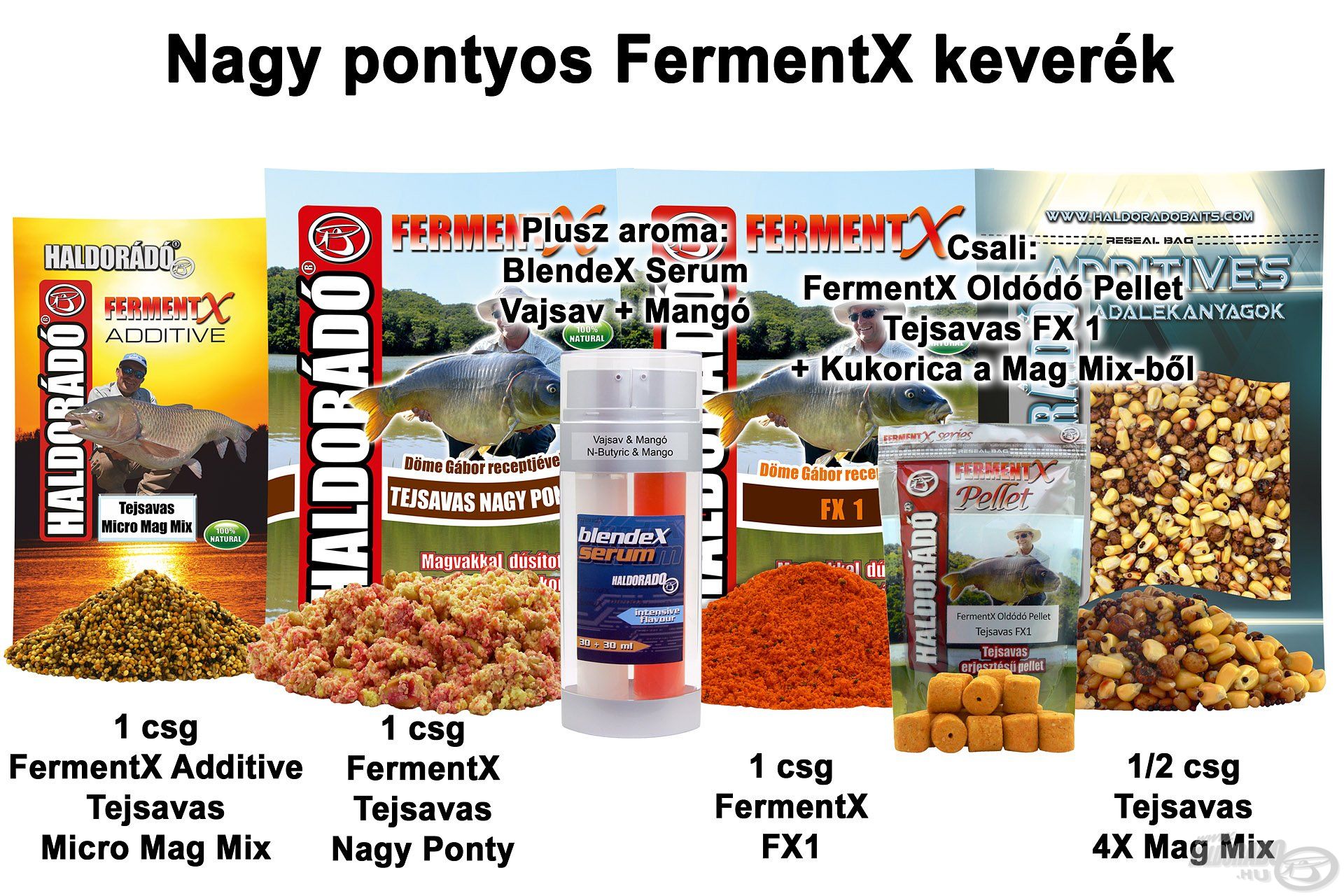 Nagy pontyos FermentX keverék