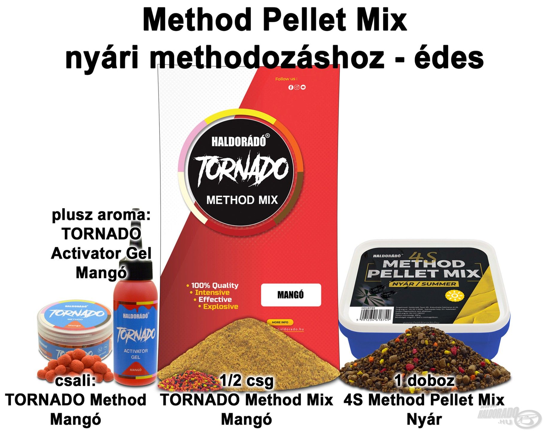 Method Pellet Mix nyári methodozáshoz - édes