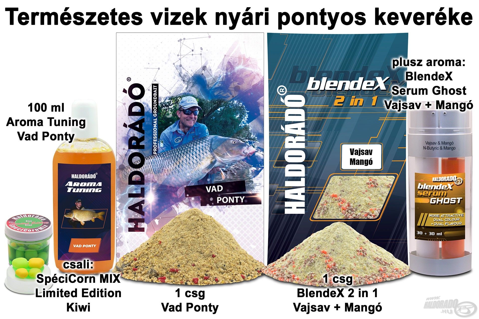 Természetes vizek nyári pontyos keveréke