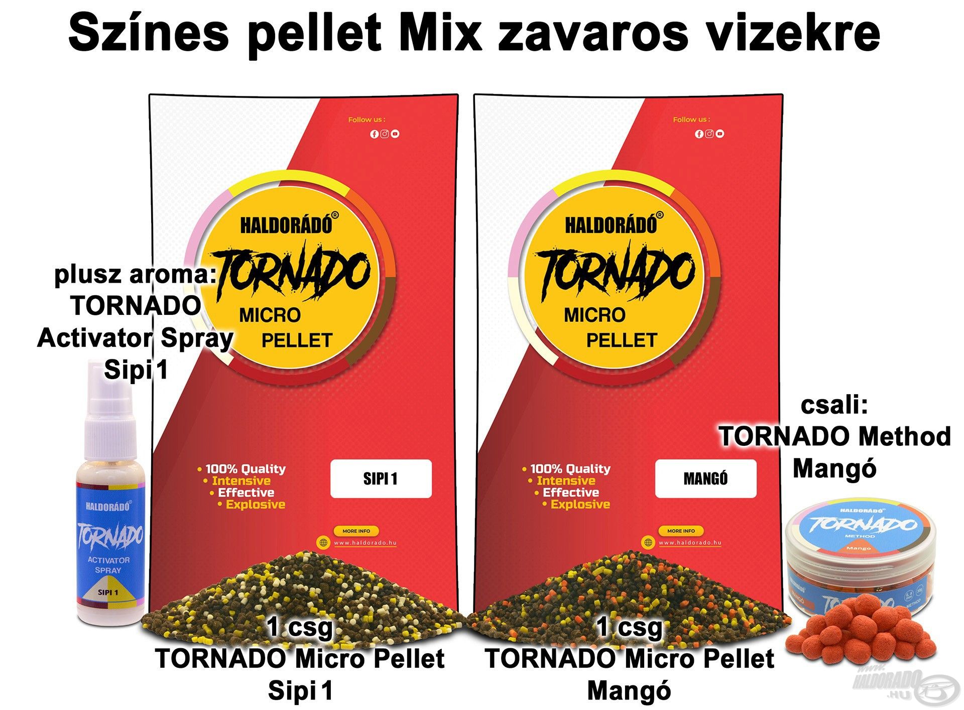 Színes pellet Mix zavaros vizekre