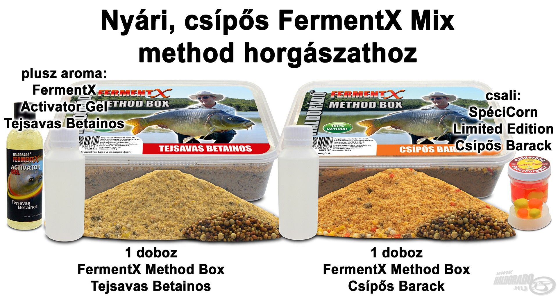Nyári, csípős FermentX Mix method horgászathoz