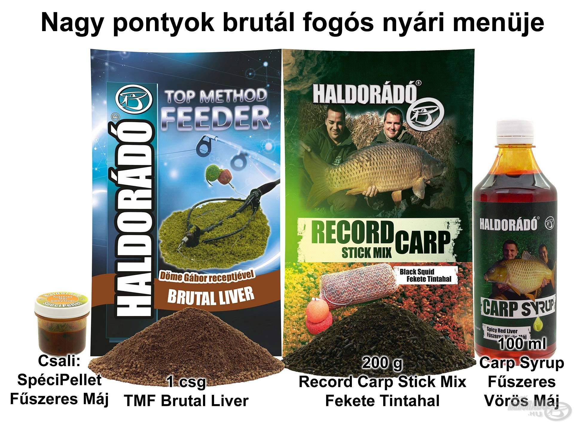 Nagy pontyok brutál fogós nyári menüje