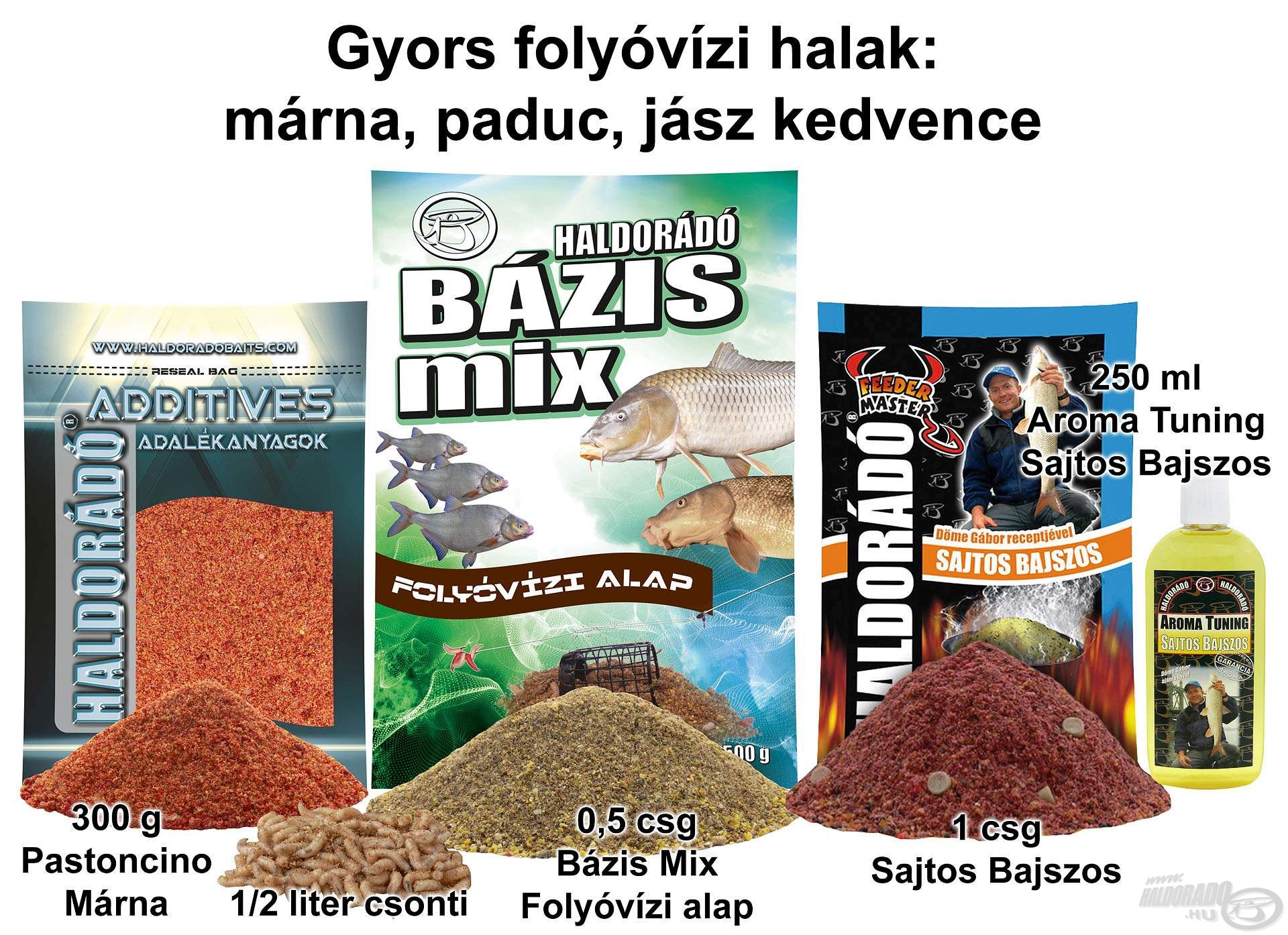 Gyors folyóvízi halak: márna, paduc, jász kedvence