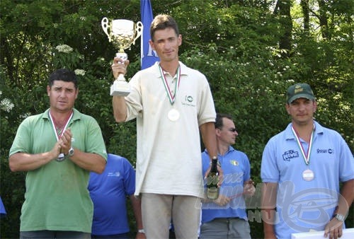 A győztesek: 1. Gábor András, 2. Császár István, 3. Danó Gábor