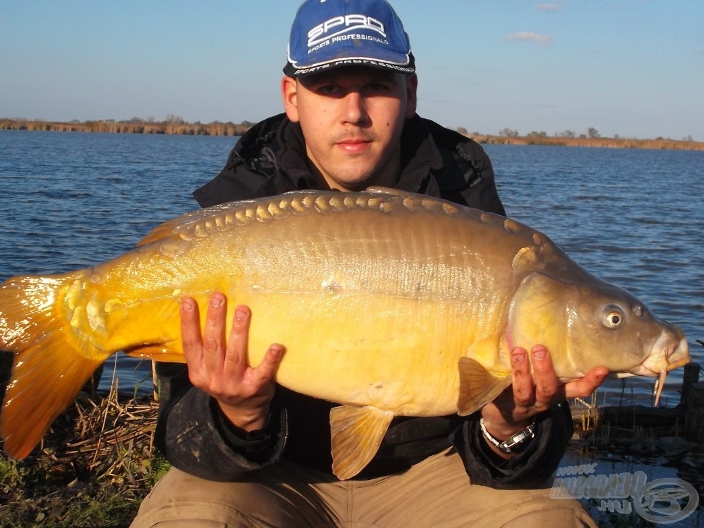 A nap utolsó 10+os hala, egy 10,06 kg-os tükörponty