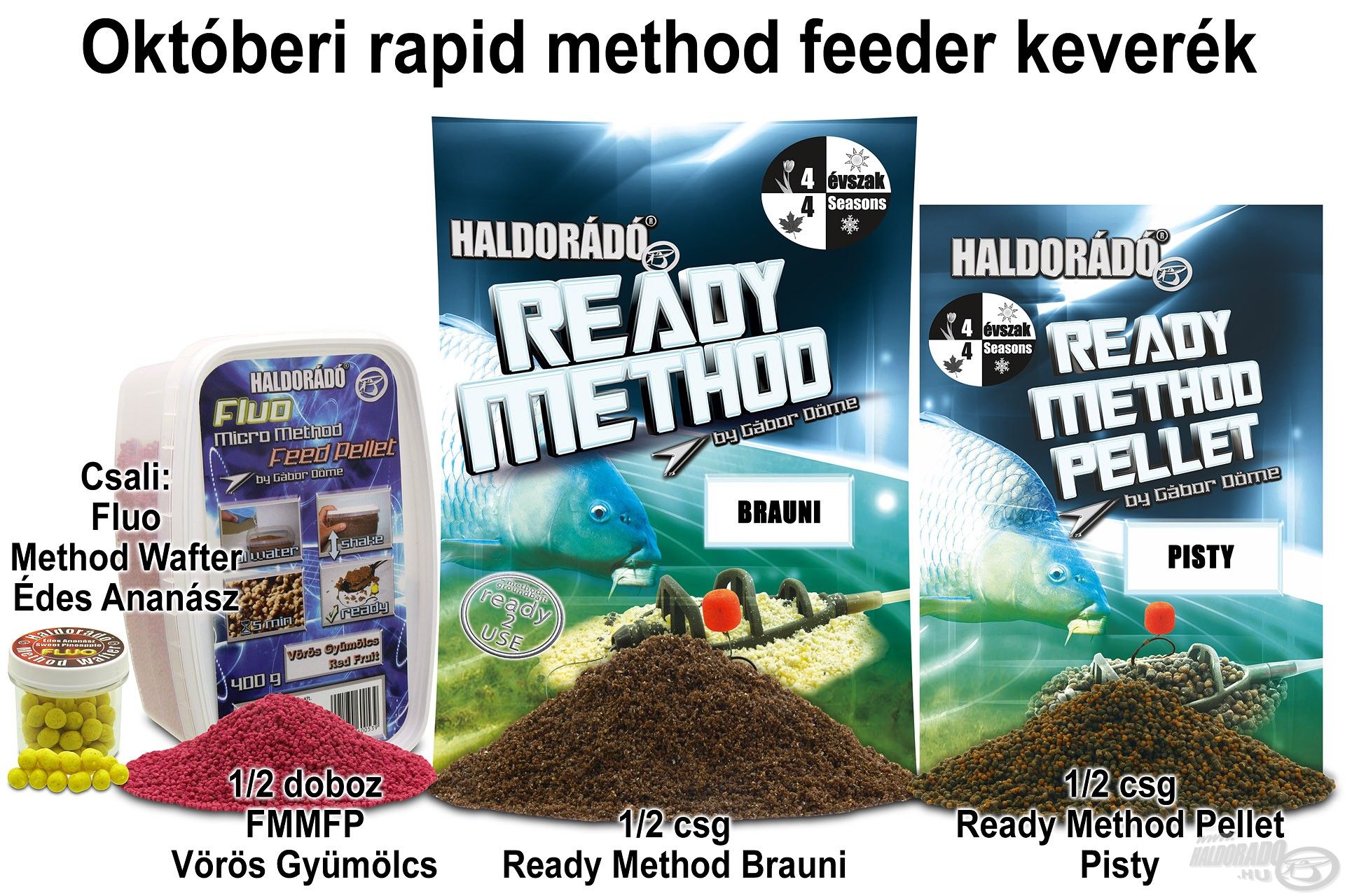 Októberi rapid method feeder keverék