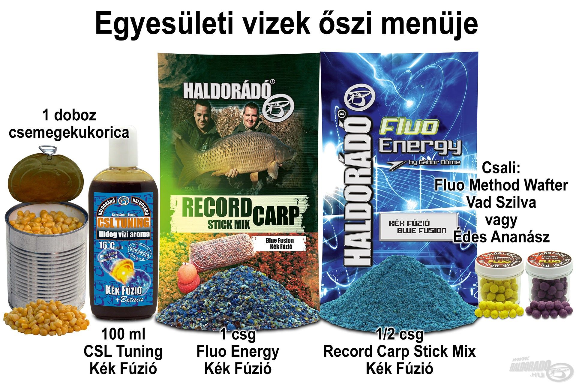 Egyesületi vizek őszi menüje