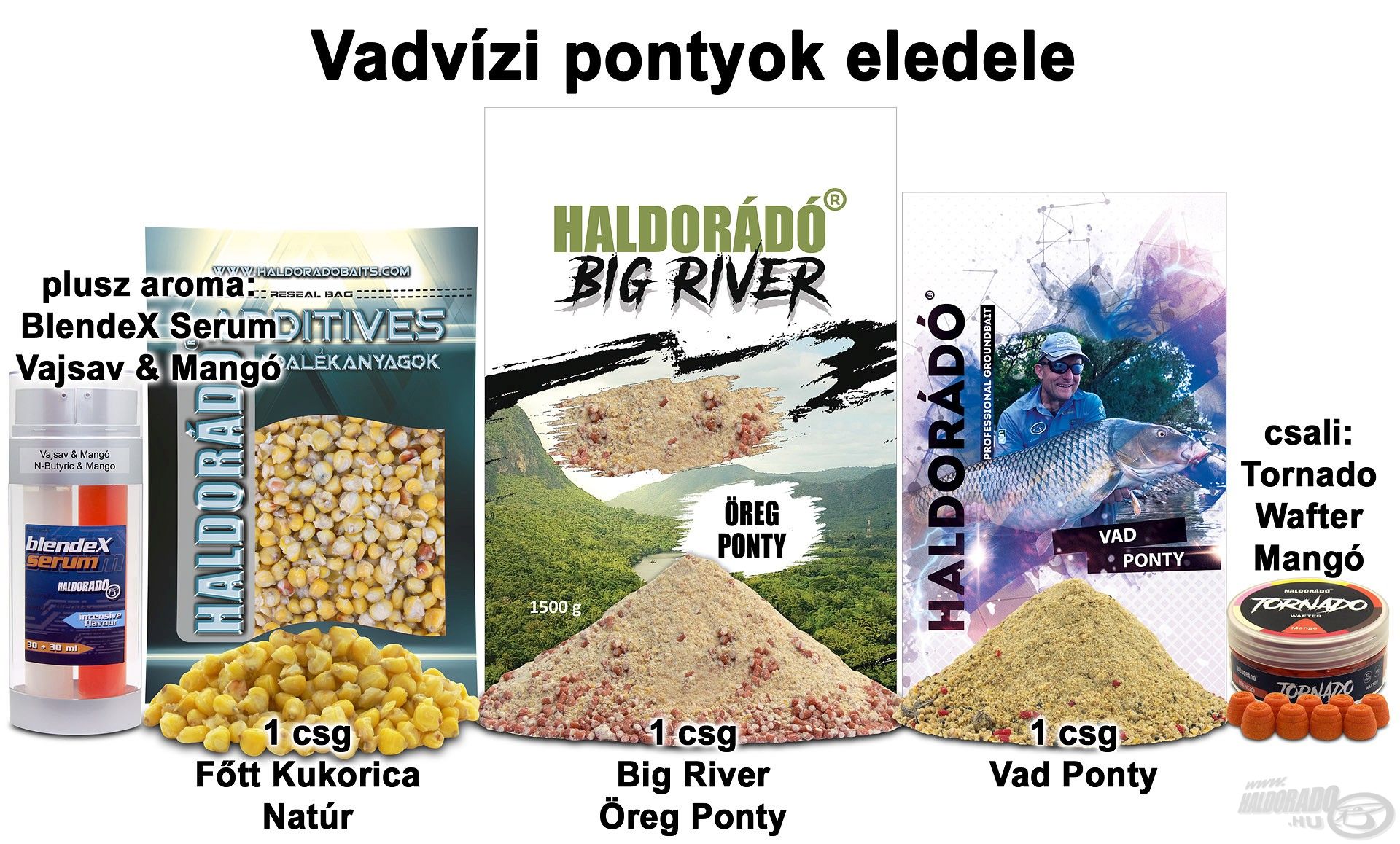 Vadvízi pontyok eledele