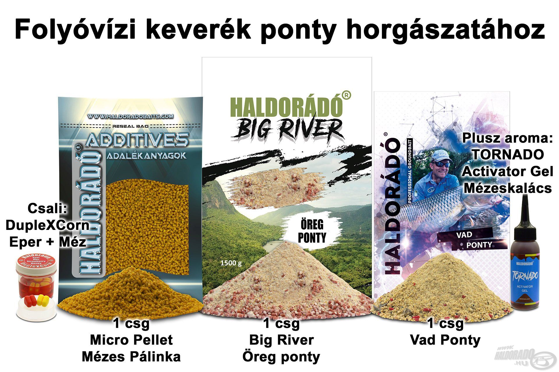 Folyóvízi keverék ponty horgászatához