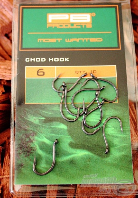 Rövid szárú, extrém erős horog a PB Products Chod Hook