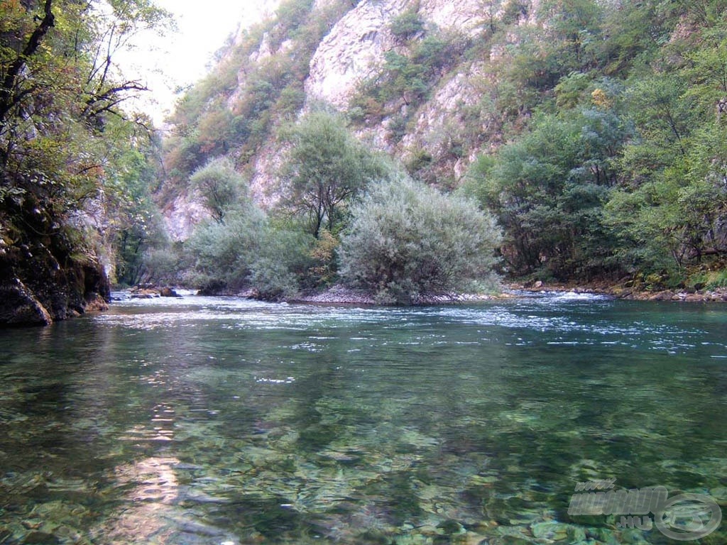 A folyó itt kiszélesedik és halat is rejt. Csak meg kell fejteni a hozzáférési kódot…