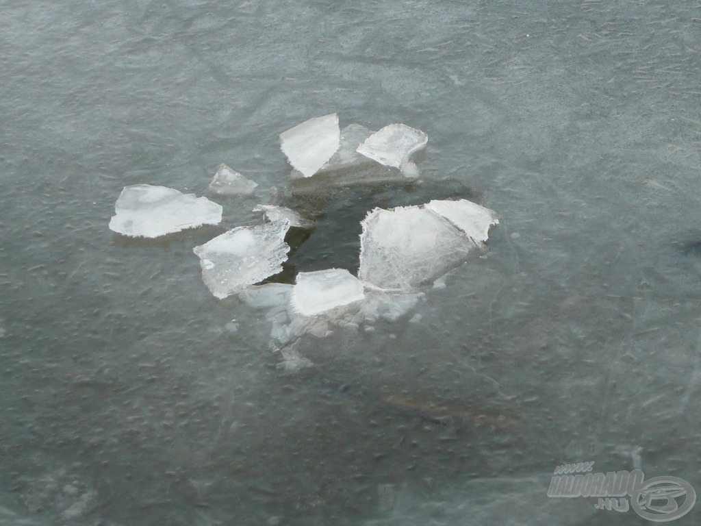 A hirtelen jött enyhülés megrogyaszthatja a jeget, amely vastagsága ellenére így már nem stabil - szintén életveszélyes!