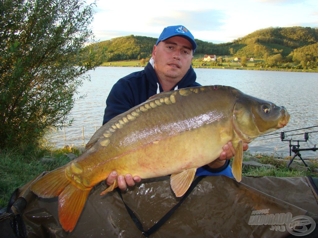 Potaissa I.: az első hal 7 perccel a kezdés után, 7 kg felett