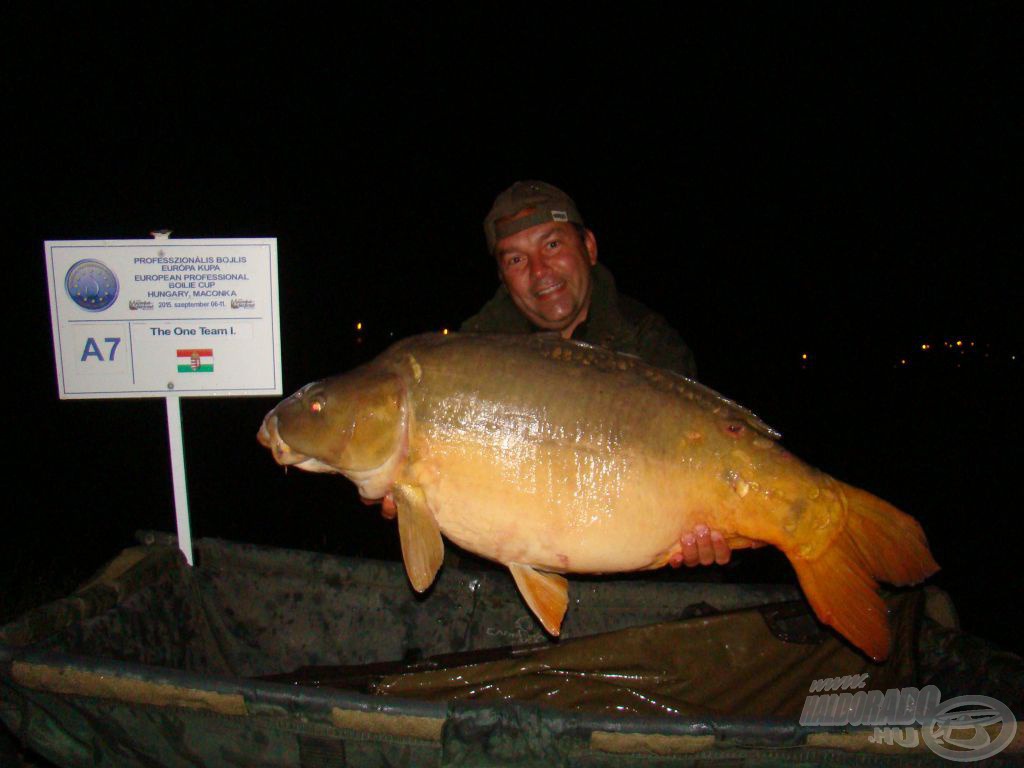 Ács Józsi hala a 18 kg közelében