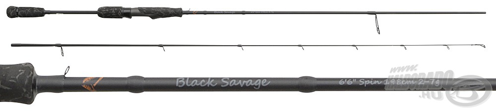 A Black Savage Spin könnyű, érzékeny bot, amelyet a modern pergető horgászat igényeihez szabtak, ráadásul nagyon stílusos a megjelenése is!