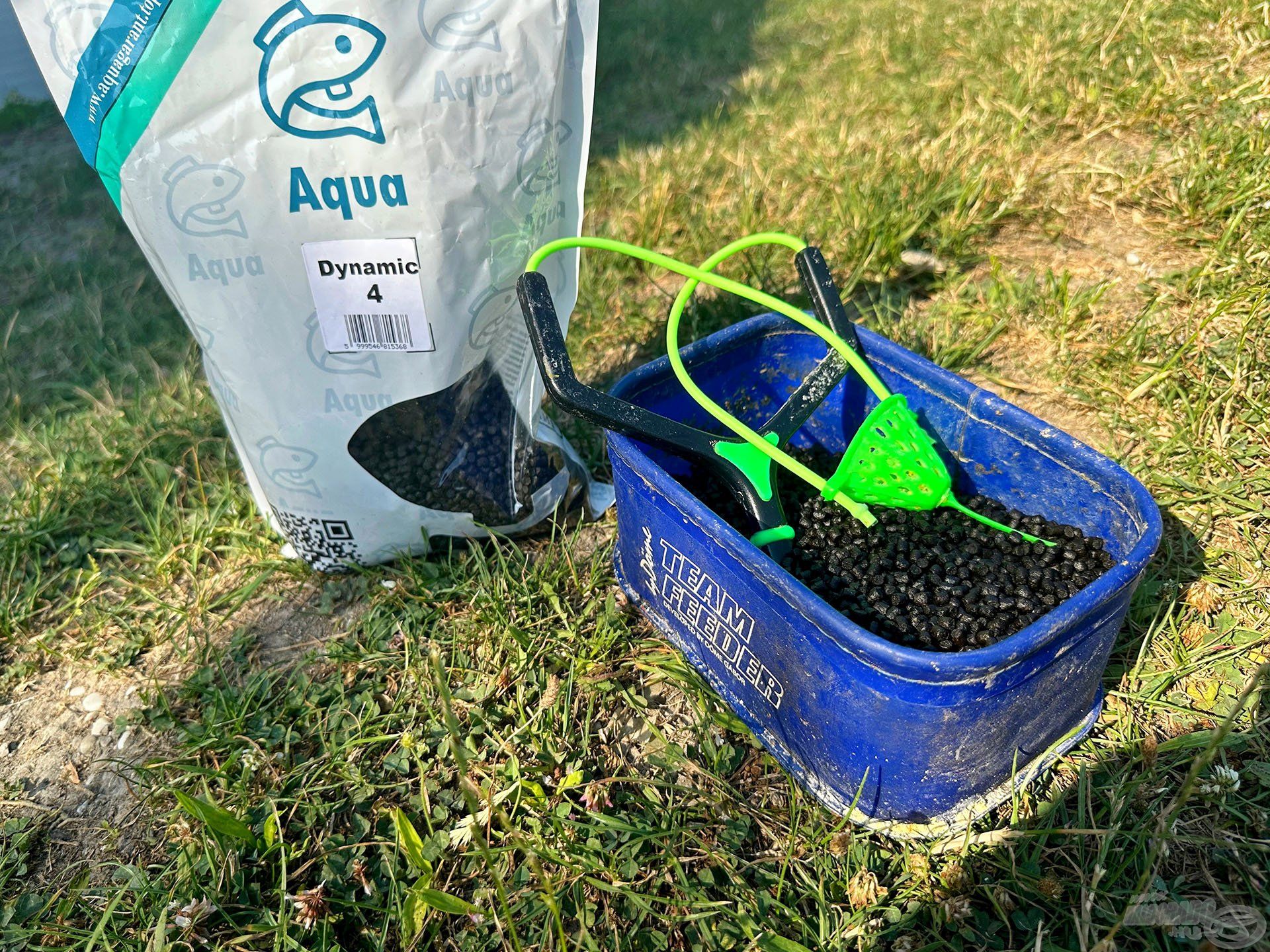 Az Aqua Garant Pellet Dynamic 4 mm-es változatban tökéletes a harcsa csalogatásához