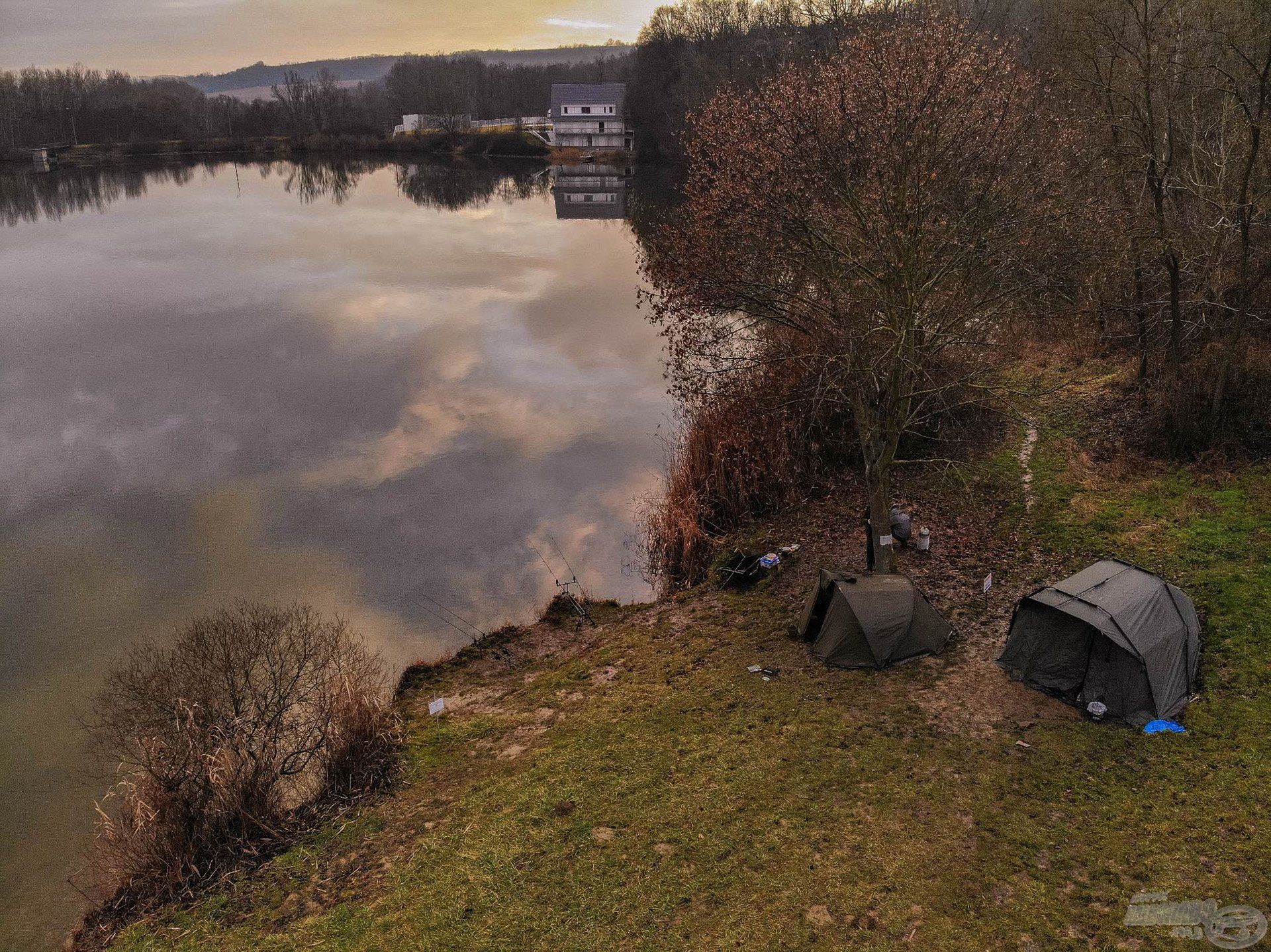 Drónnal készített felvételünk a táborról (A felvétel készítője Tiszai Andris)