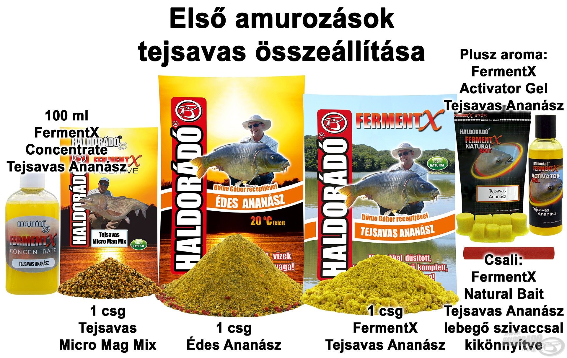 Első amurozások tejsavas összeállítása