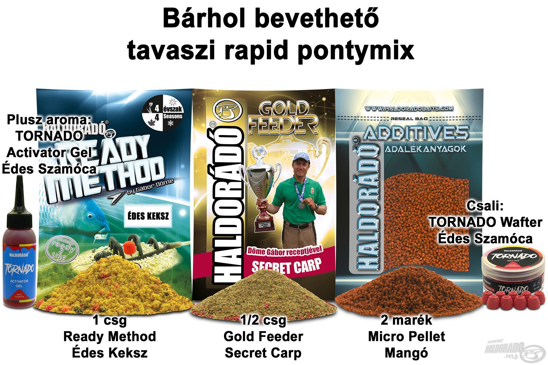 Bárhol bevethető tavaszi rapid pontymix