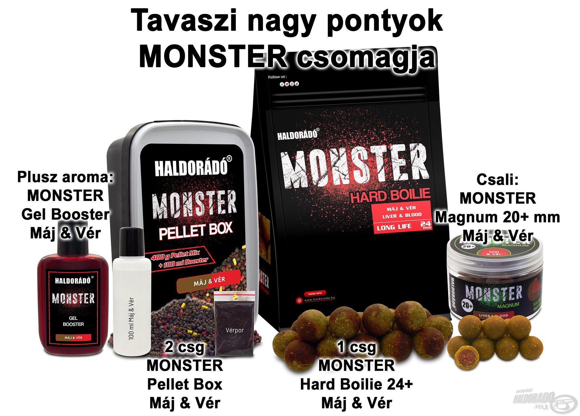 Tavaszi nagy pontyok MONSTER csomagja