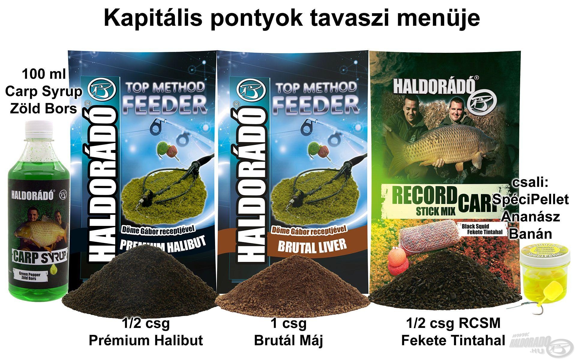 Kapitális pontyok tavaszi menüje