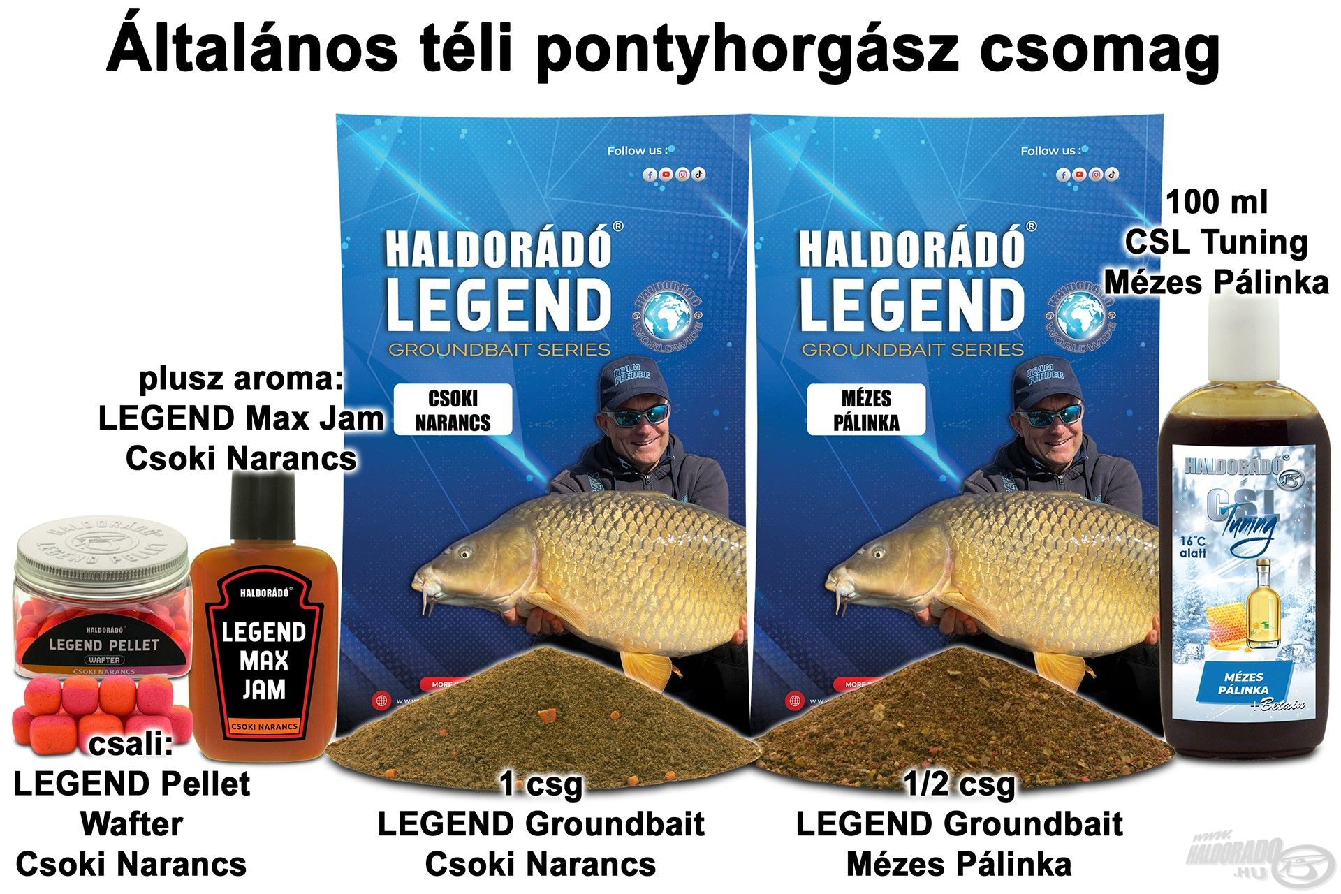 Általános téli pontyhorgász csomag