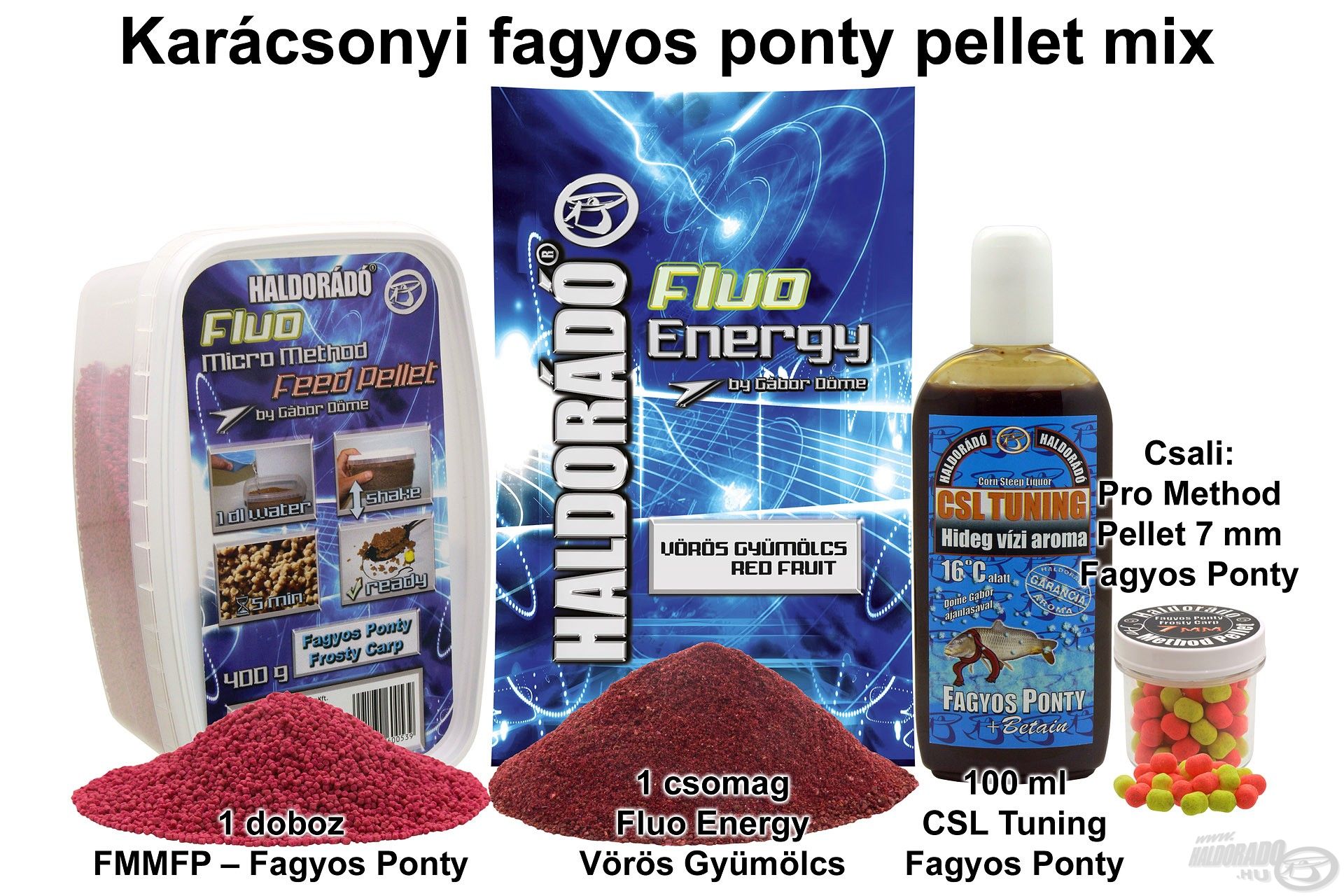 Karácsonyi fagyos ponty pellet mix