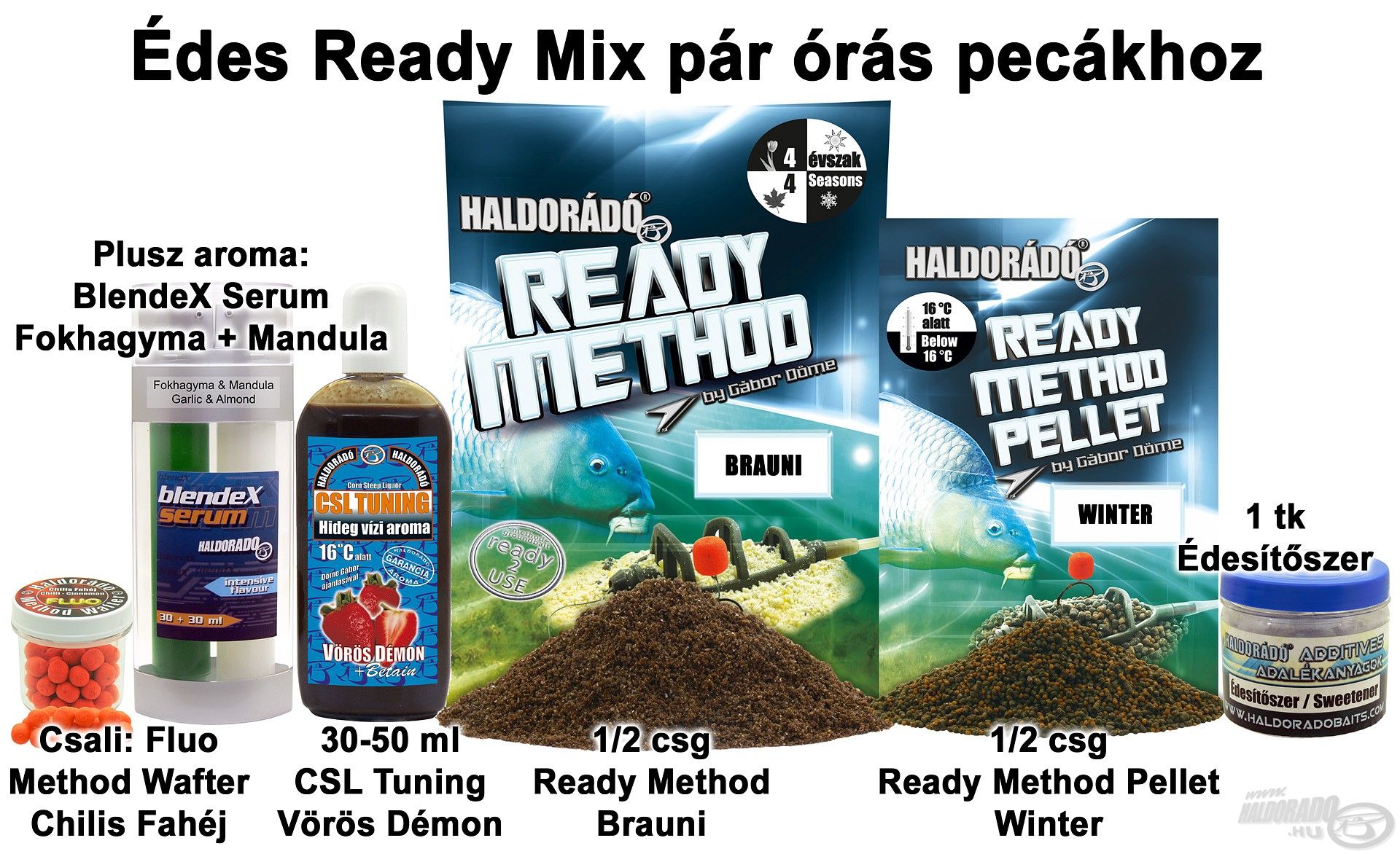 Édes Ready Mix pár órás pecákhoz