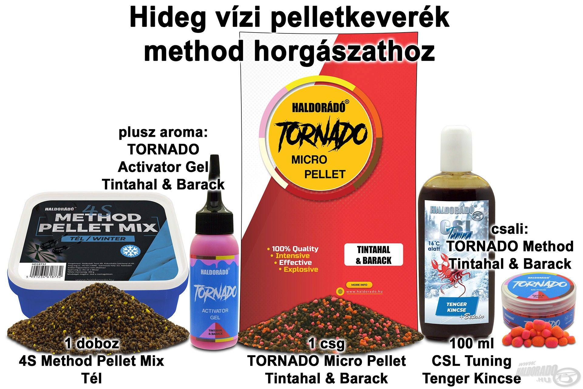 Hideg vízi pelletkeverék method horgászathoz