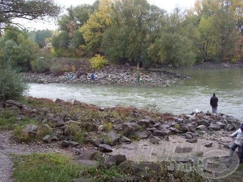 Ideális vízállásnál (Budapesten a Duna 200 cm) van a torkolatban bőven víz és hal is