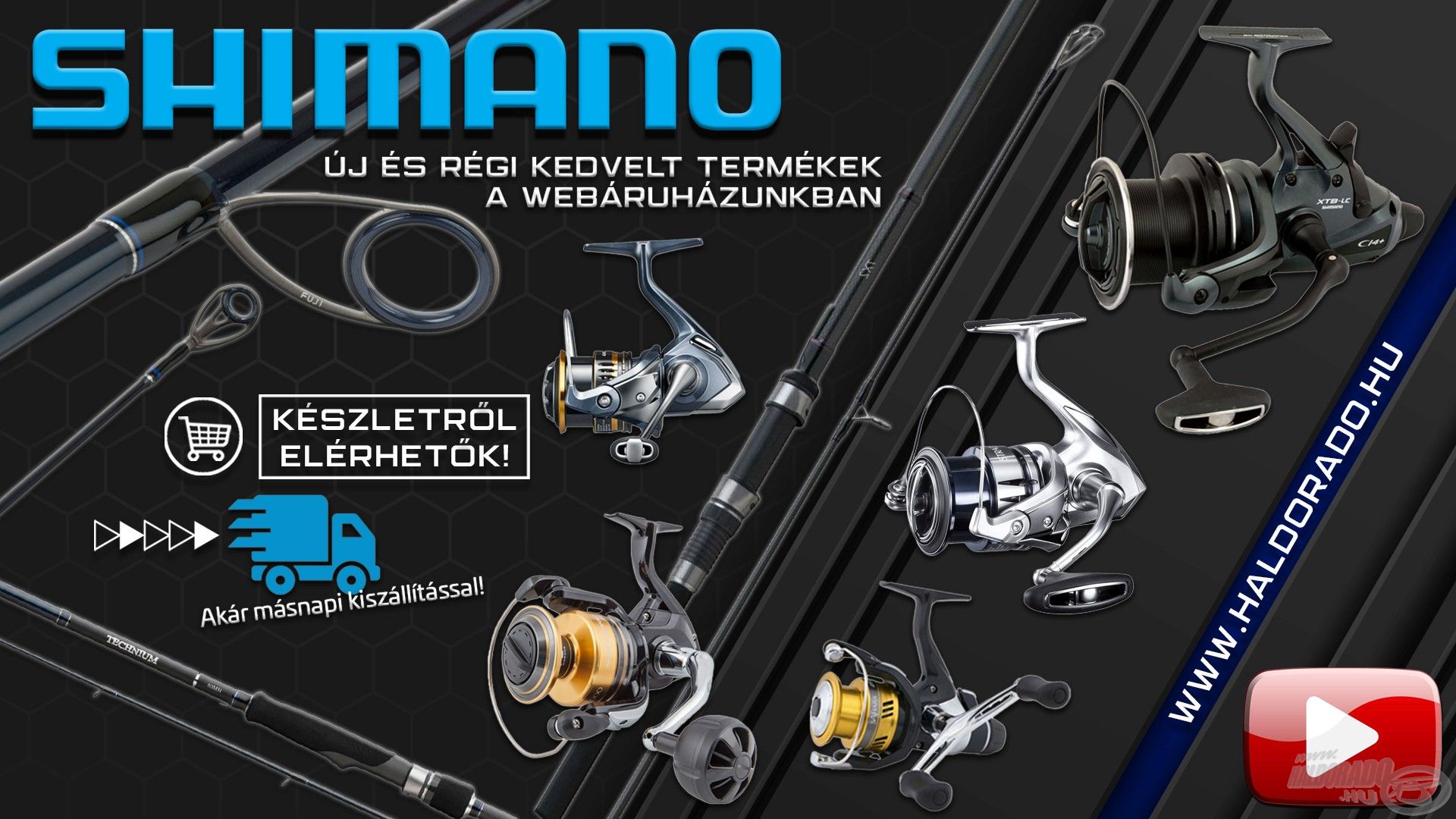 Új és régi kedvelt Shimano termékek a webáruházunkban