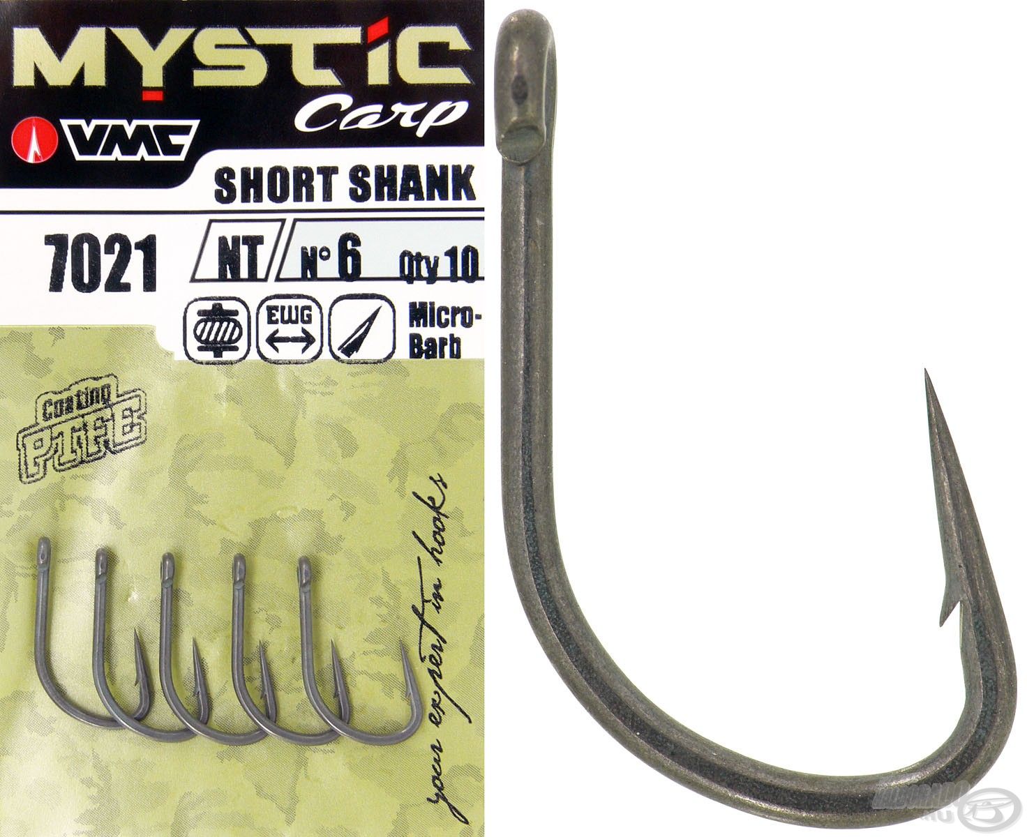 A Mystic Carp Short Shank egy speciális szögben visszahajtott, meghosszabbított horogheggyel rendelkező típus, ami tökéletes és rettentően stabil akadást biztosít