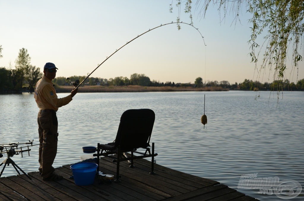 A Spro Big River Pellet feederrel akár a 150 grammot meghaladó össztömegű végszerelék is bevethető 70-80 méterre!