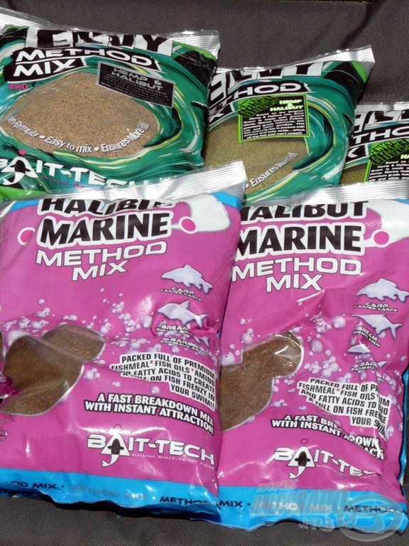 A VDE Bait-Tech Envy Method Mix Hemp & Halibutnak és a VDE. Bait-Tech Halibut Marine Method Mixnek közös alkotóeleme a halibut pellet őrlemény