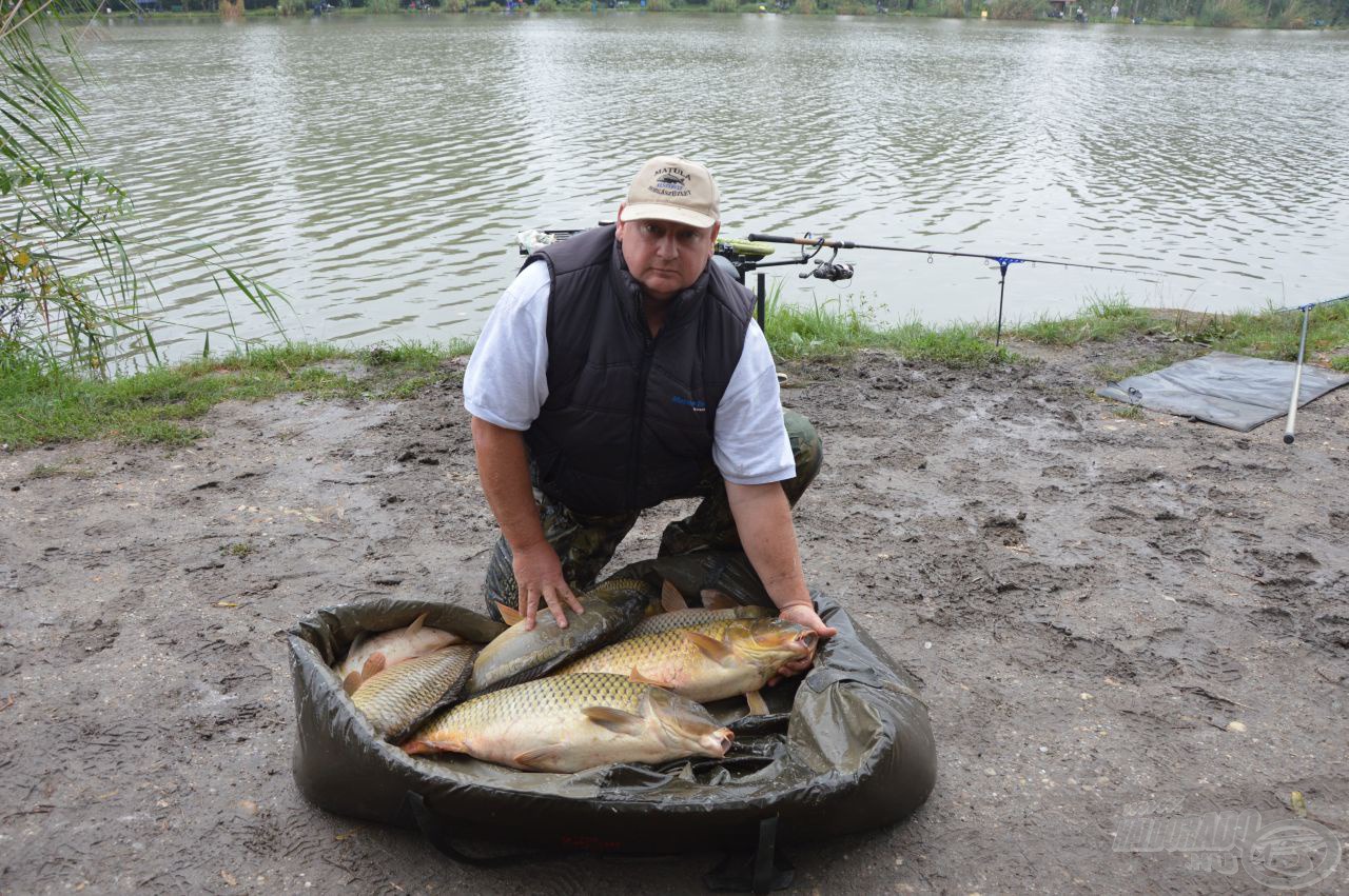 Horváth Csaba fogta ez eddigi legtöbb halat, 31 kg felett jár