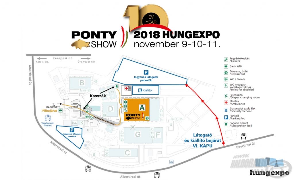 A busszal érkezők a Hungexpo „Főbejárat” megállónál szálljanak le, az autóval érkezők pedig válasszák a P3-as parkolót, illetve a VI-os kapun keresztül juthatnak a hátsó, ingyenes parkolóba 