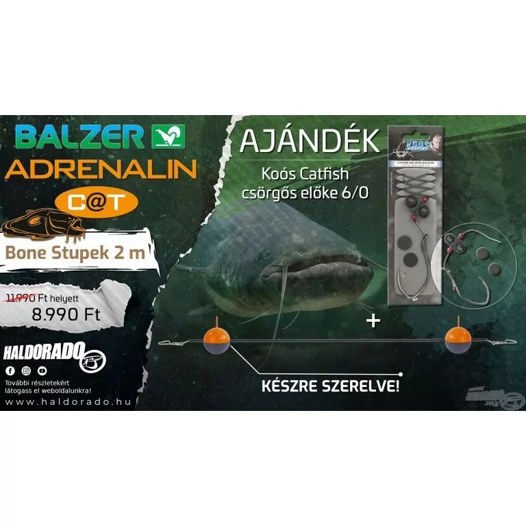 BALZER Adrenalin Cat Bone Stupek 2 m + Ajándék / 1