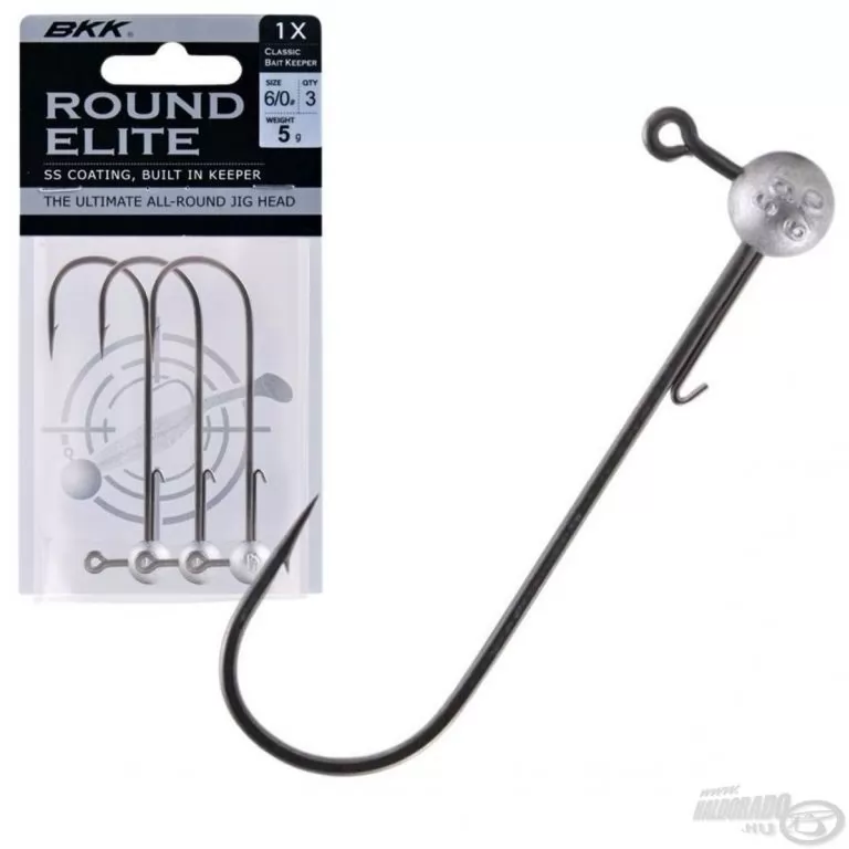 BKK Round Elite-Classic Bait Keeper Jig horog 6/0 - 5 g / 1
