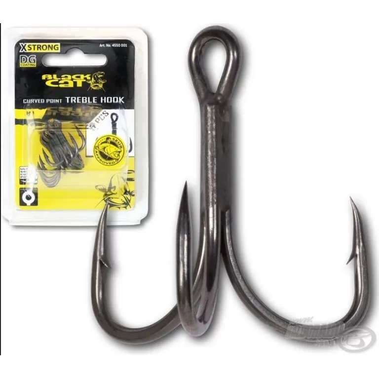 BLACK CAT Curved Point Treble Hook - 1 / 1