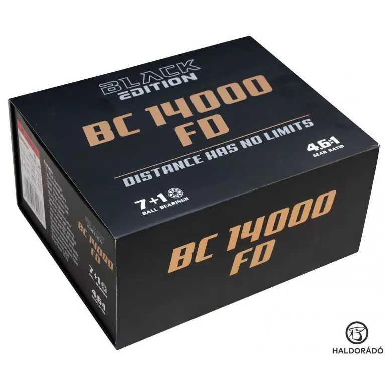 BLACK EDITION BC 14000 FD - extra nagy zsinórkapacitású elsőfékes nagypontyos orsó / 6