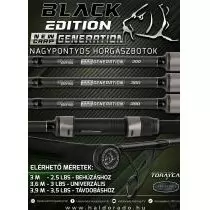 BLACK EDITION NEW GENERATION CARP 360 3 Lbs univerzális nagypontyos horgászbot termék kép