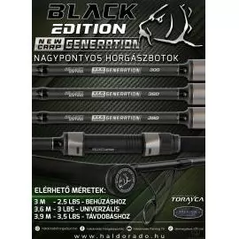 BLACK EDITION NEW GENERATION CARP 360 3 Lbs univerzális nagypontyos horgászbot termék kép