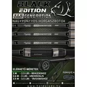 BLACK EDITION NEW GENERATION CARP 360 3 Lbs univerzális nagypontyos horgászbot termék kép