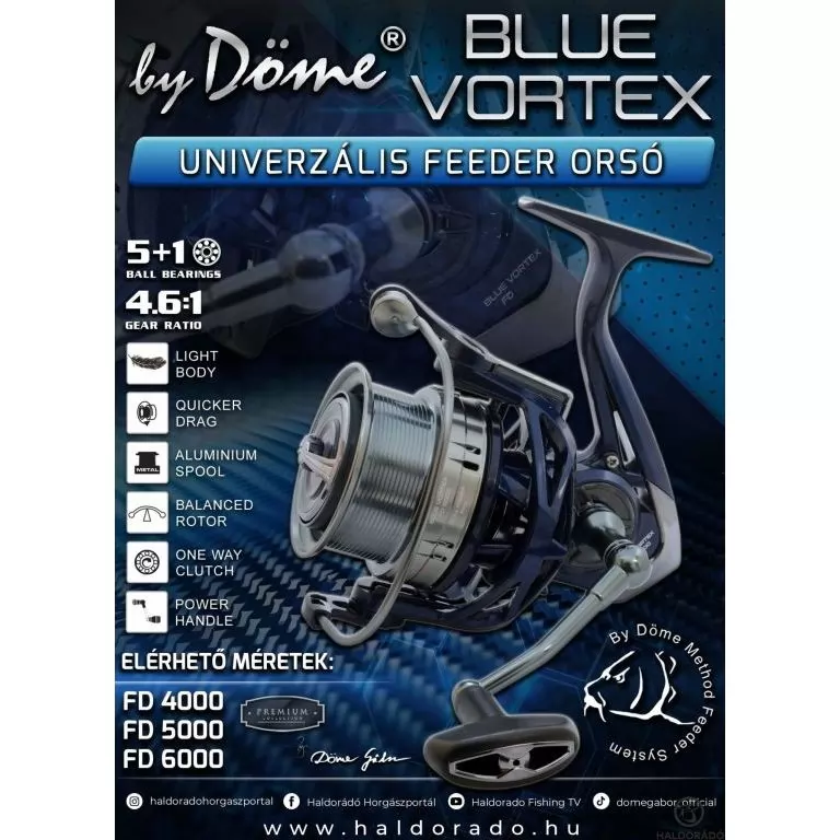 By Döme Blue Vortex FD 5000 univerzális feeder orsó / 1