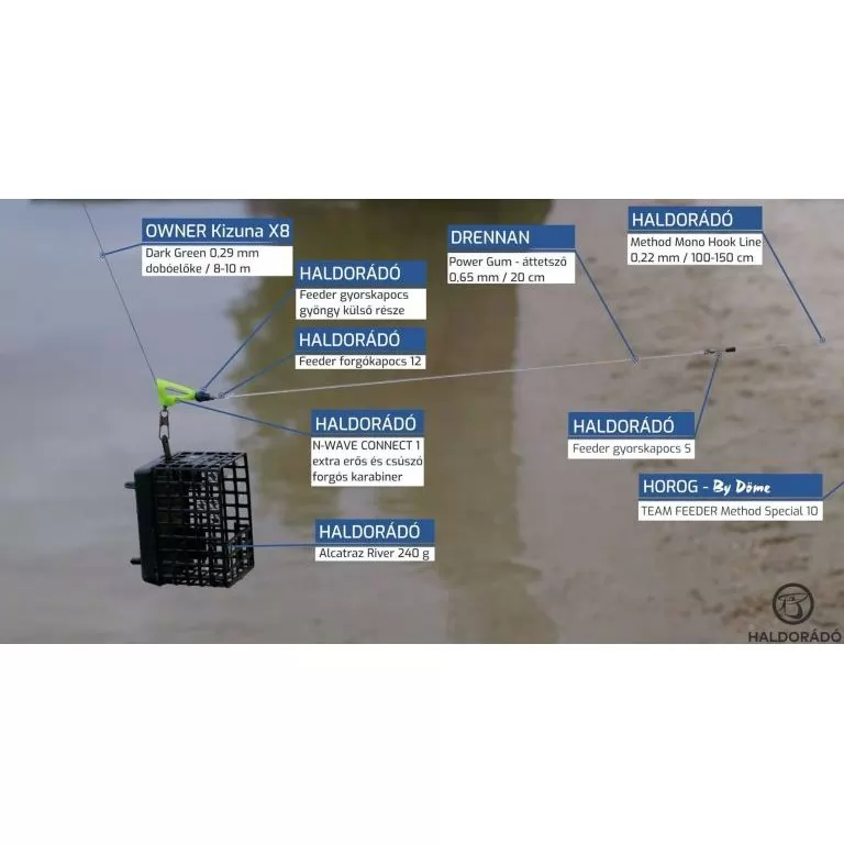 By Döme EXTREME 500 River Kaiwo Feeder 395EXH - brutál erős és rugalmas TOP folyóvízi feederbot / 29