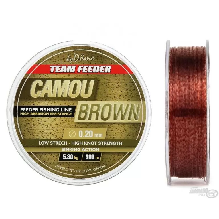 By Döme TEAM FEEDER Camou Brown Line 0,22 mm / 1