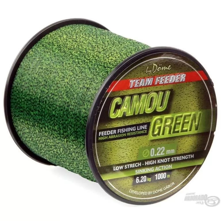 By Döme TEAM FEEDER Camou Green Line 1000 m - 0,22 mm / 1