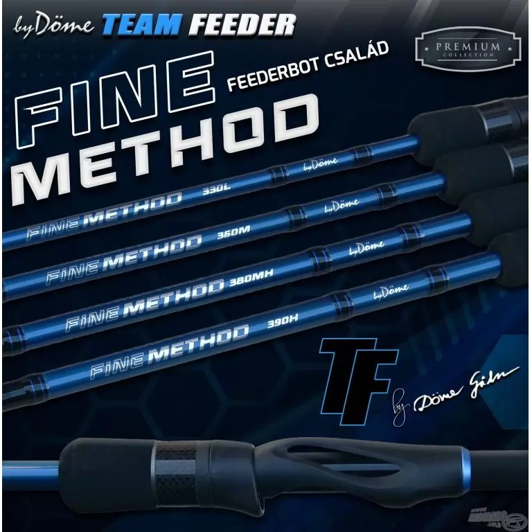 By Döme TEAM FEEDER Fine Method Feeder 390H + Dobókesztyű ujj / 1