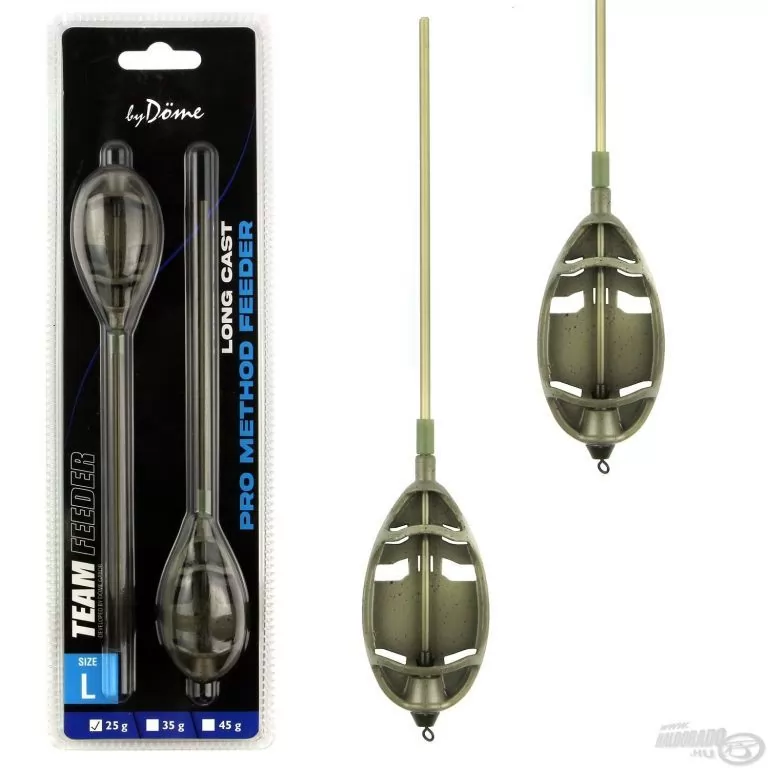 By Döme TEAM FEEDER Long Cast Pro Method Feeder kosár L 25 g - 2 db / 1