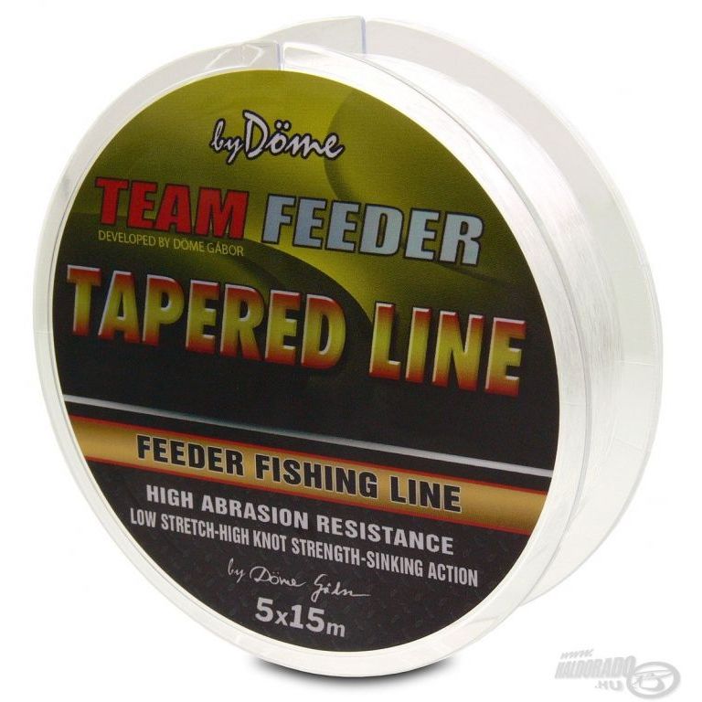 By Döme TEAM FEEDER Tapered Leader 5x15 m - 0,18-0,25 mm